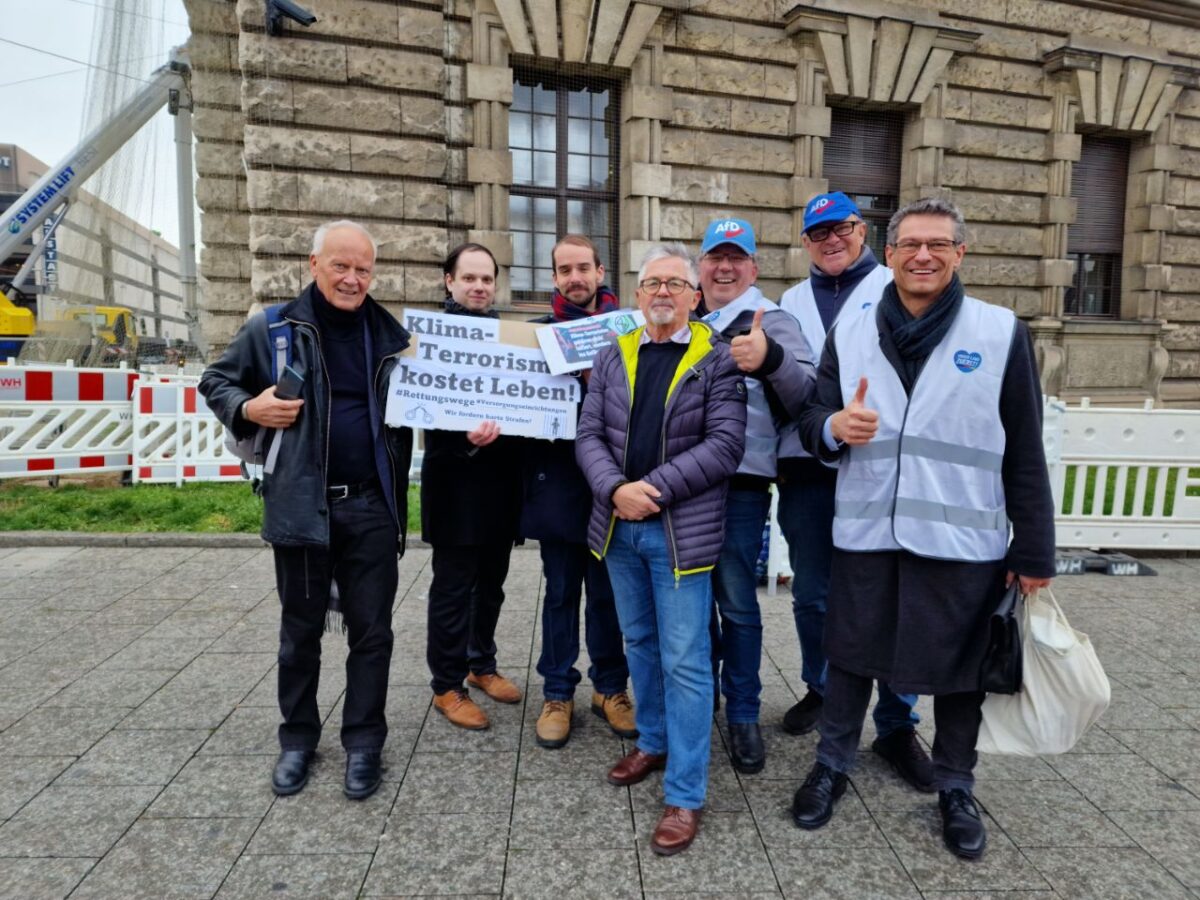 Münchner Afd Protestiert Gegen Klimaterror Afd München 